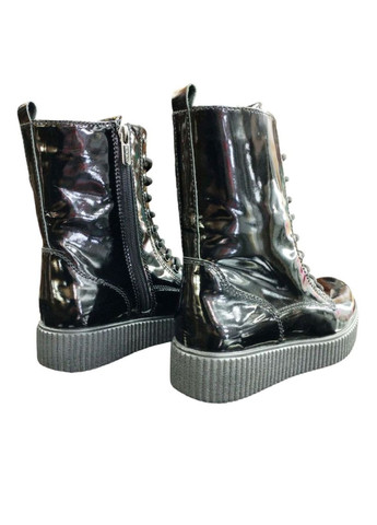 Осенние ботинки женские высокие 36 (23 см) черные стилы Avangard