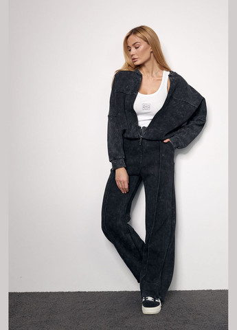 Утепленный спортивный костюм с бомбером и штанами в технике тай-дай Liton (296909116)