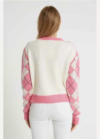 Комбинированный свитер свободного кроя джемпер Robin