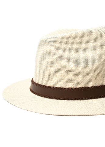 Шляпа федора мужская бумага бежевая BATTY 817-679 LuckyLOOK 817-679m (291884114)