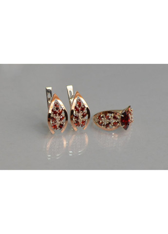 Серебряный набор с золотыми пластинами Silver Style (367112890)