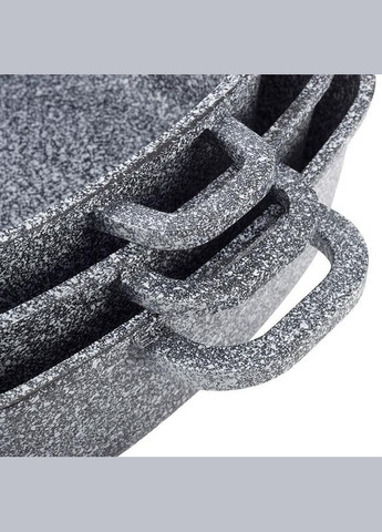 Набор 3 квадратные кастрюли Snow Marble 2.3л, 4.4л, 6.5л с двумя прихватками Ofenbach (330019525)