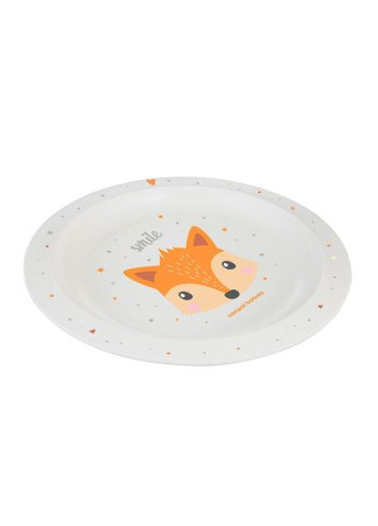 Тарелка детская CUTE ANIMALS пластиковая, голубая (4/411_blu2) Canpol Babies CUTE ANIMALS пластикова, блакитна (366066552)