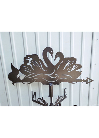 Флюгер на будинок Лебеді, флюгер на дах з металу 2 мм. No Brand (368896367)