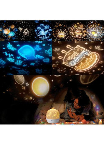Нічник проєктор Зоряне небо, Океан, Свято (6 тематик) 3DTOYSLAMP (364204680)