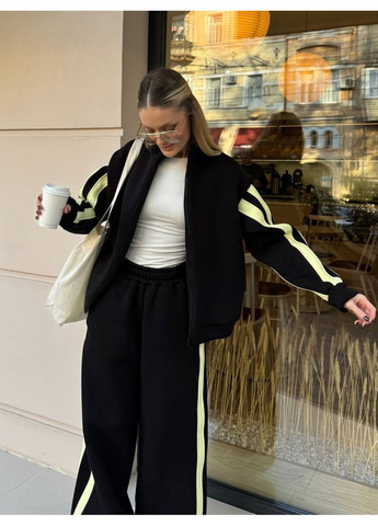 Стильний жіночий спортивний костюм з контрастними лампасами ❄️❄️❄️ Україна (372045817)