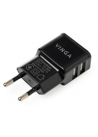 Зарядний пристрій (VCPWCH2USB2ABK) Vinga 2 port usb wall charger 2.1a (268142038)