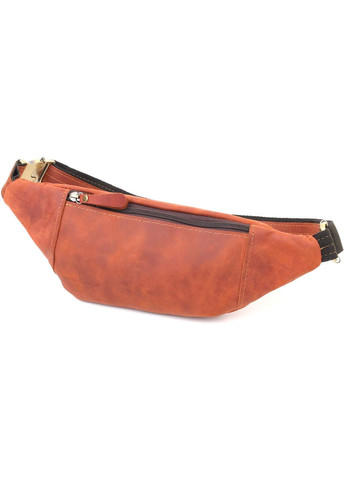 Сумка на пояс через плече шкіряна чоловіча Рудий 35550 Shvigel (334674002)