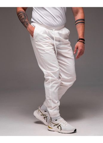 Молочные повседневный демисезонные джоггеры брюки No Brand