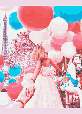 Картина за номерами Парижська карусель 40x50 см (RB-0340) Riviera Blanca (305222471)