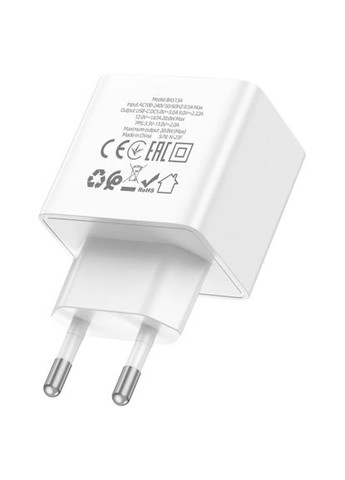 Зарядний пристрій (6941991104862) Borofone BAS13A Erudite USB-C PD20W White (370019332)