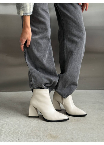 Бежевые демисезонная демисезонные ботильоны No Brand