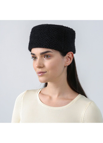 Капелюх таблетка жіночий ангора чорний КАРІОТ LuckyLOOK 938-229 (367992013)
