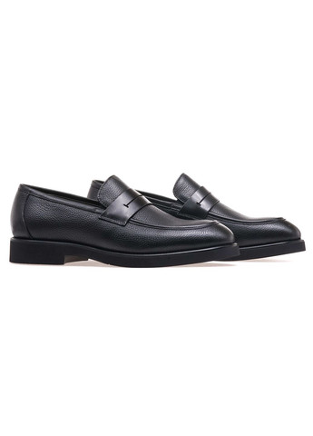 Черные лоферы мужские am80688n-1-1a/black leather Arees Meniwa