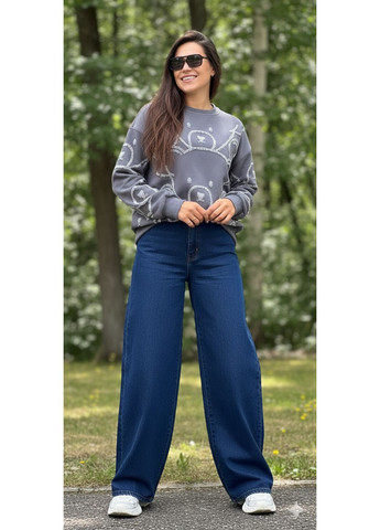 Серый свитер "мишка тедди" с камнями Anastasimo