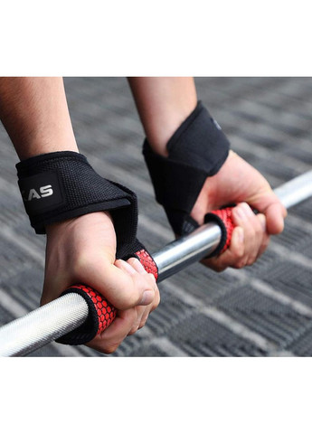 Кистьові лямки для силових тренувань MKAS пара Чорні No Brand (360524321)