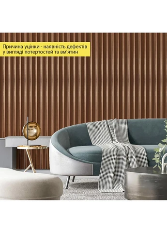 Декоративная PS рейка 2900*120*20мм (D) 3DPanda-2147 Sticker Wall (323155390)