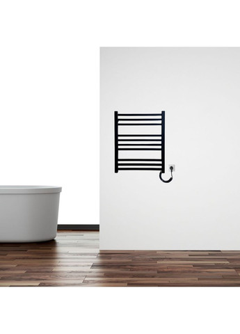 Рушникосушарка електрична з кнопкою матовий 590*490 Carino LORENZO (365595850)