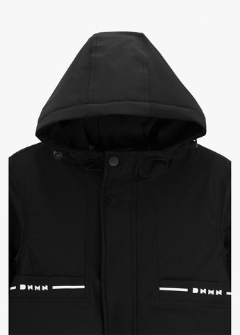 Черная демисезонная куртка для мальчика 24-36 140 см черный shop (2000991015456) Dinomin