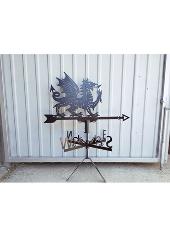 Флюгер на дом Валийский дракон из металла 3 мм, флюгер на крышу No Brand (368896298)