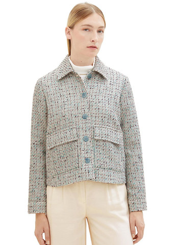 Цветной женский женский фактурный жакет Tom Tailor - демисезонный