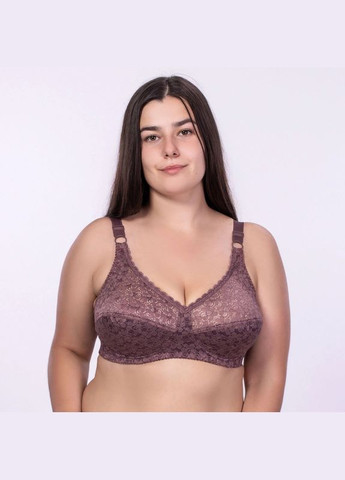 Кофейный бюстгальтер без косточек с мягкой чашкой Elita без косточек