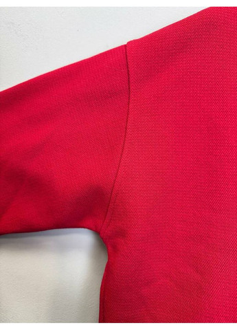 Червоний худі принт обличчя з квіткою mkks300809-3 KAPTSOVA (364542972)