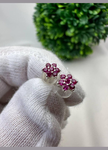 Сережки срібло 925 проба цвяшки Осло пусети заглушка силікон No Brand (327435348)