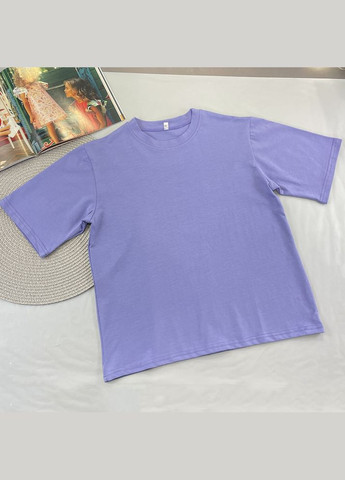 Бузкова літня базова футболка оверсайз для дівчинки No Brand