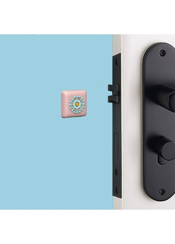 Антиударна накладка на стіну Білий штурвал FZJD4 Рожевий No Brand (368566442)