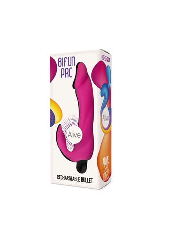 Вибратор вагинально-клиторальный Bifun Pro, Pink, перезаряжаемый - CherryLove Alive (332209732)