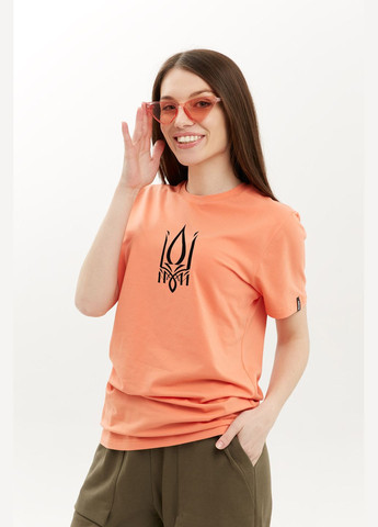 Оранжевая летняя футболка luxury gerb Garne
