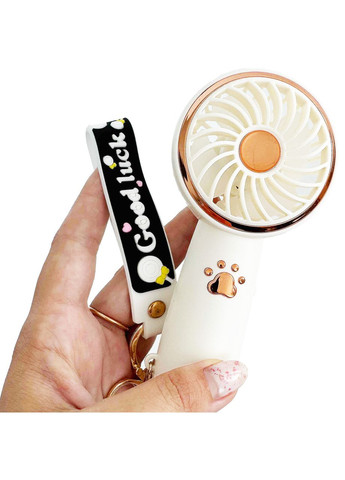 Вентилятор портативный мини USB Paw White No Brand (365721799)