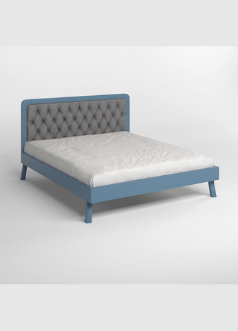 Двуспальная деревянная кровать Токио (S7010R90B)/Аляска 93 (Серый) 160х200 см (MBG-4725) Mebigrand (368279630)