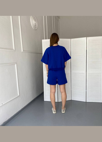 Костюм жіночий модний прогулянковий вільний (реглан, шорти) двонитка Ballet Grace (297545940)