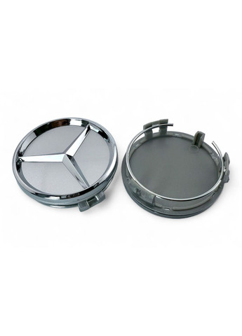 Ковпачки в диски Мерседес заглушка для дисків Mercedes 61/57 мм. Срібний (4 шт.) Mercedes-Benz (354698310)