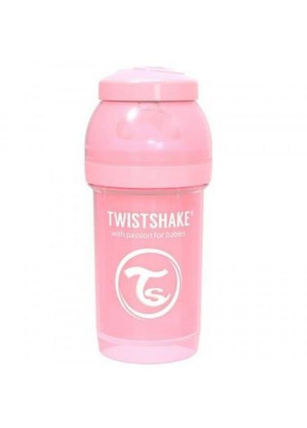 Пляшечка для годування Twistshake антиколиковая 78249 светло-розовая 180 мл (268140677)