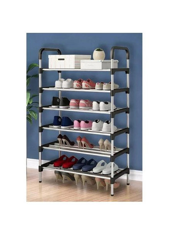 Устойчивая обувная стойка Shoe Rack 6 полок 56х28х113см, Обувный стелаж, Шкаф стеллаж MC-334 для обуви No Brand (366238950)