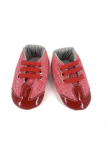 Красные пинетки, арт. 11/2, кеды, красные, длина стельки 11 см No Brand