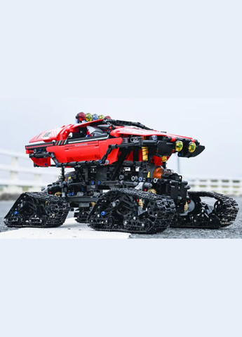 Конструктор споротивний позашляховик на гусеничному ходу на дистанційному управлінні на 1381 деталь, червоний Mould King (358688554)