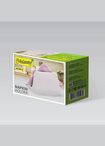 Серветниця керамічна MR-20002-44 для серветок Біла Maestro (322412951)