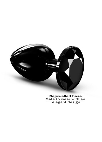Металева анальна пробка з кристалом Diamond Plug Black L Dorcel (298473433)
