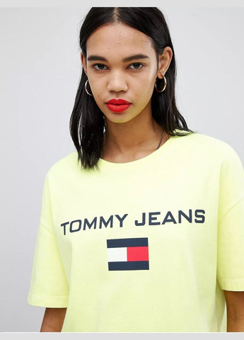 Жовта футболка з логотипом Tommy Hilfiger