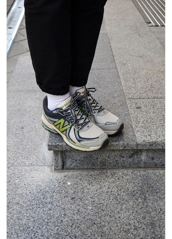 Серые демисезонные кроссовки мужские new balance 860 v2 green нью беланс 860 No Brand