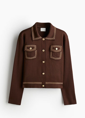 Коричневый демисезонный кардиган H&M