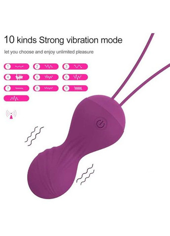 Вагинальные шарики Кегеля с вибрацией "Rewolution Rewobeads" - Фиолетовый No Brand (322400382)