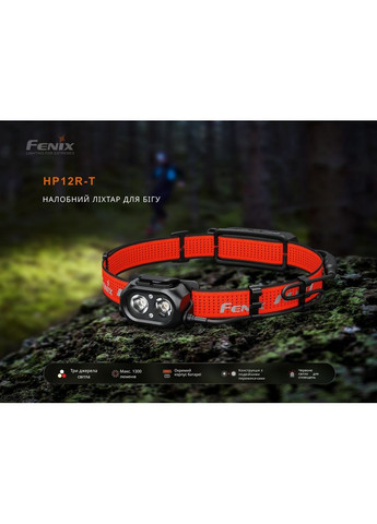 Фонарь налобный HP12R-TRd красный Fenix (370673343)