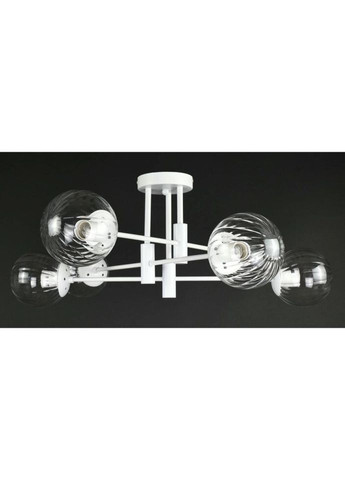 Люстра стельова на 6 лампочок 27755 Білий 28х72х72 см. Sunnysky (335975116)