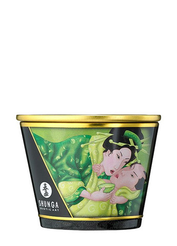 Свеча для массажа Massage Candle Exotic Green Tea с ароматом зеленого чая, 170 мл Shunga (303885820)