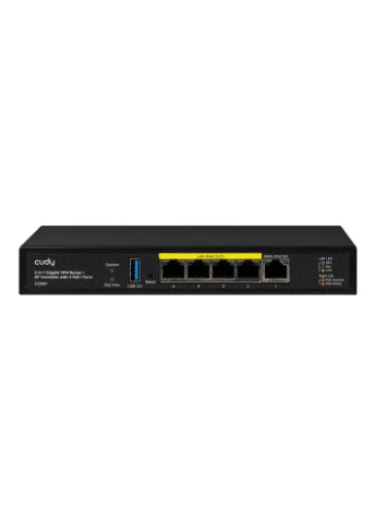 Контроллер точек доступа AP / гигабитный VPN-маршрутизатор C200P с 4 портами PoE+ (73-00668) Cudy (382701823)